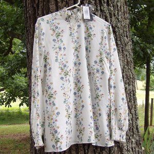 Torrid Alice in Wonderland Smocked Sleeve Blouse 1